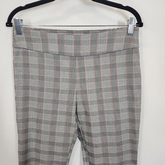 Fundamental Things Pull On Glen Plaid Cropped Pants in Black and White - Size‎ 6 - Picture 2 of 6